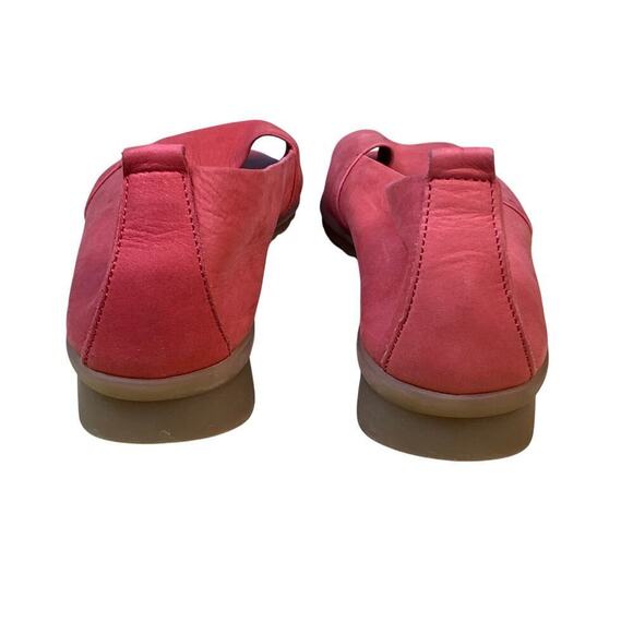 The Flexx Cherry Red leather Peep Toe Low Heel Wedges -  Size 7 - Picture 5 of 9